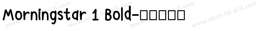 Morningstar 1 Bold字体转换
